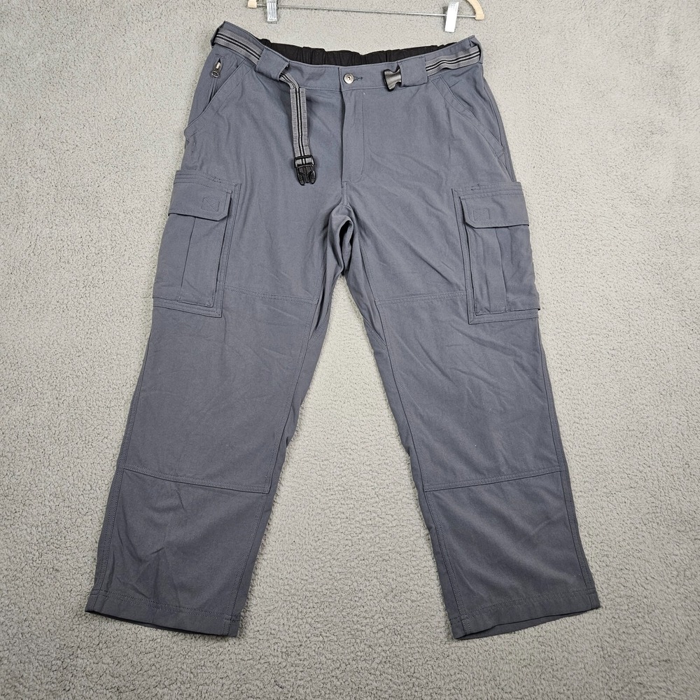 DULUTH TRADING Men's Teal Blue Nylon Utility Cargo Pants Size XL x 27
